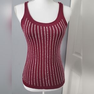 Burgundy top